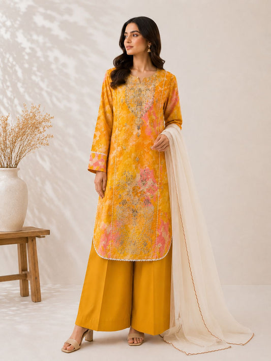 Zehra Noir Embroidered 3PC