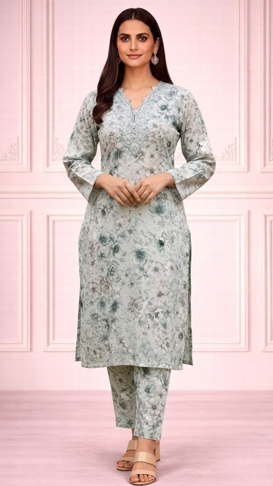 2PC Embroidery Lawn AP – 386