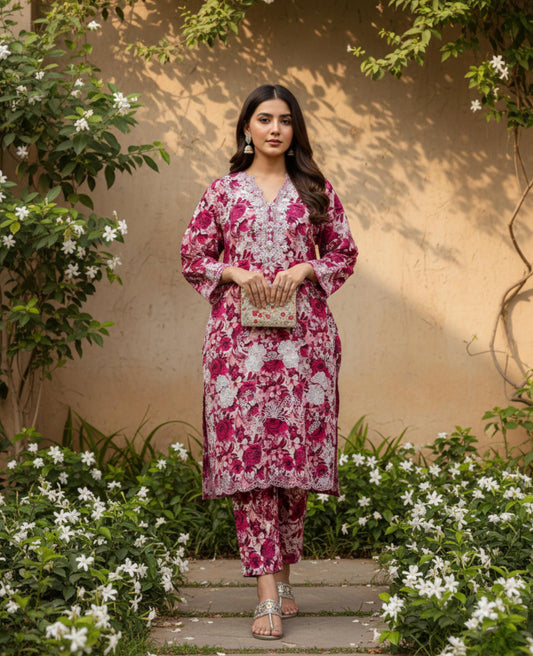 Elina Rose - Lawn 2PC