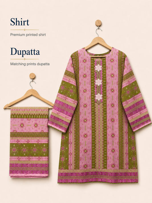 Zehra Bloom - Shirt & Dupatta