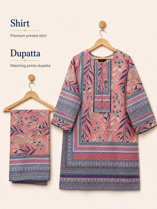 Ayra Floral - Shirt & Dupatta