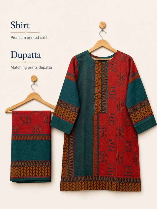 Noor Elegance - Shirt & Dupatta