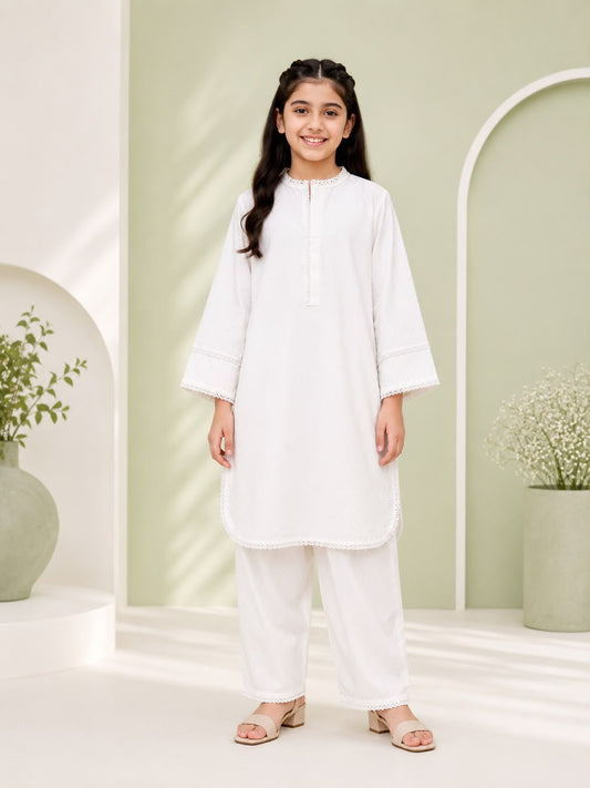 Eshal - Self Jacquard 2PC Kids