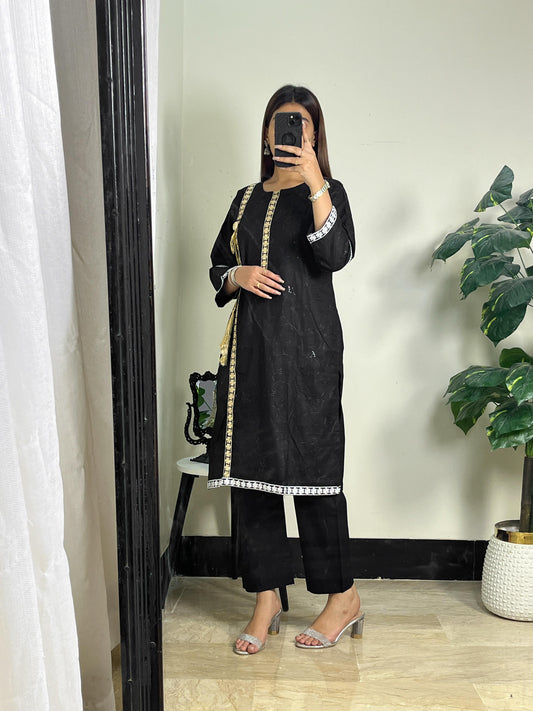 2PC embroidered cotton AP – 335