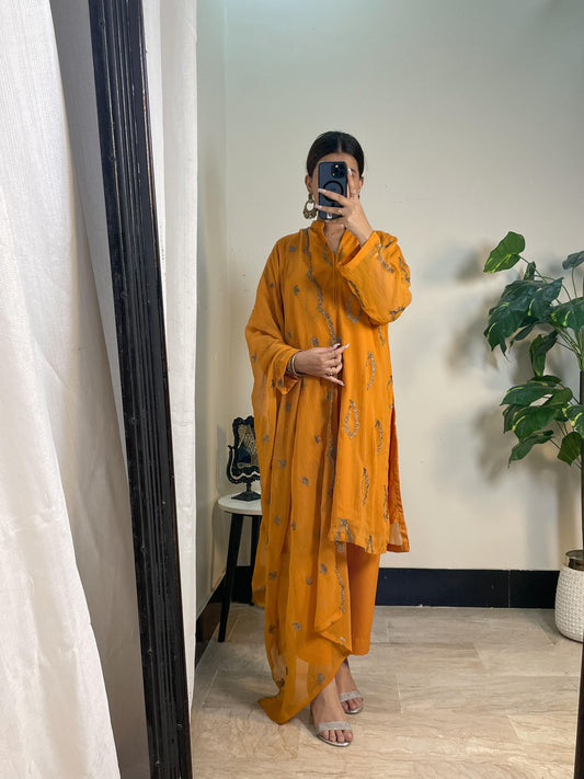 3PC embroidered chiffon AP – 342