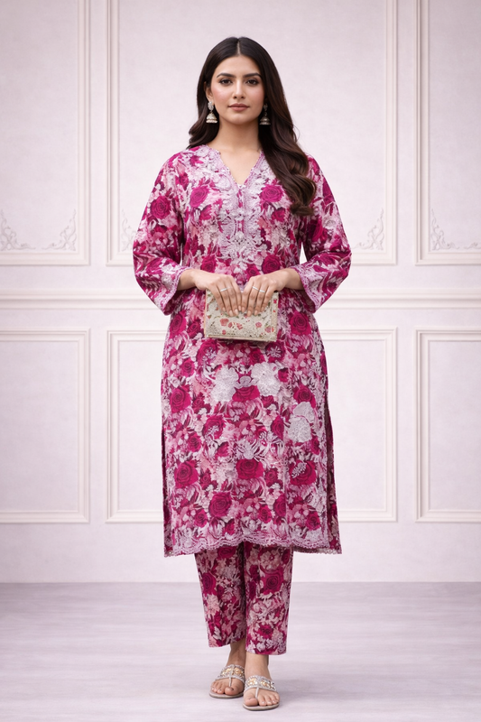 2PC Embroidery Lawn AP – 386