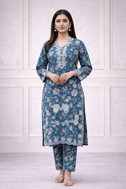 2PC Embroidery Lawn AP – 386