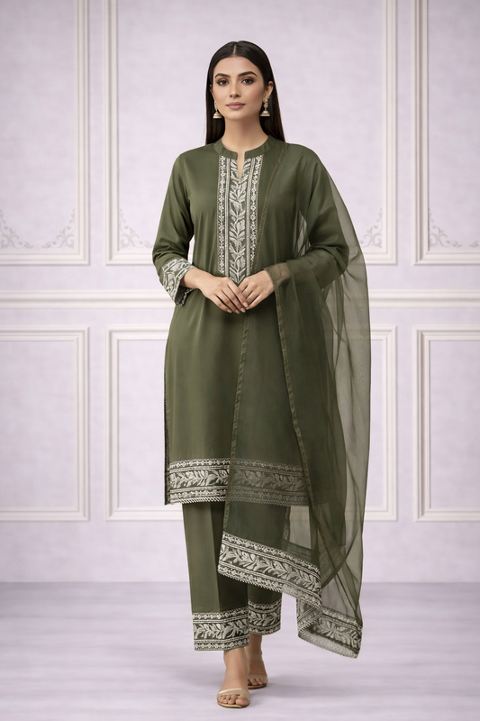 3PC Embroidery Cotton AP – 371