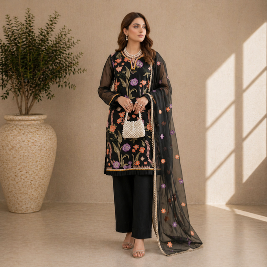 Elara Meher – Luxury Organza 3PC