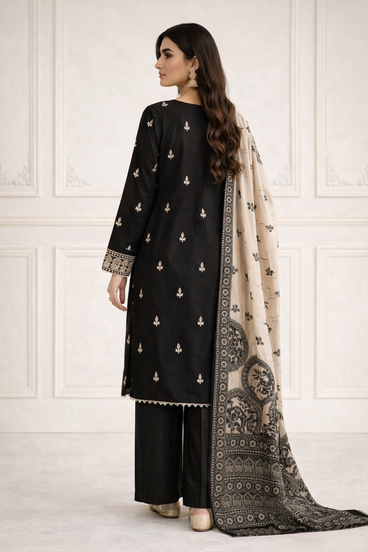 3PC Embroidery Cotton AP – 376