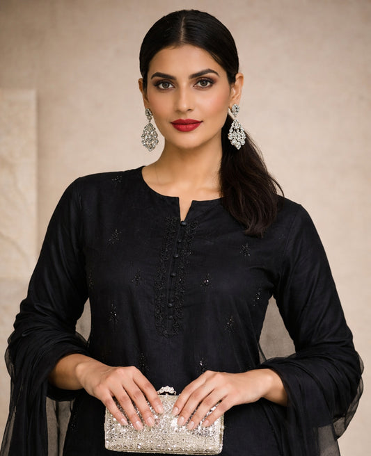 Meher Zoya – Black 3PC