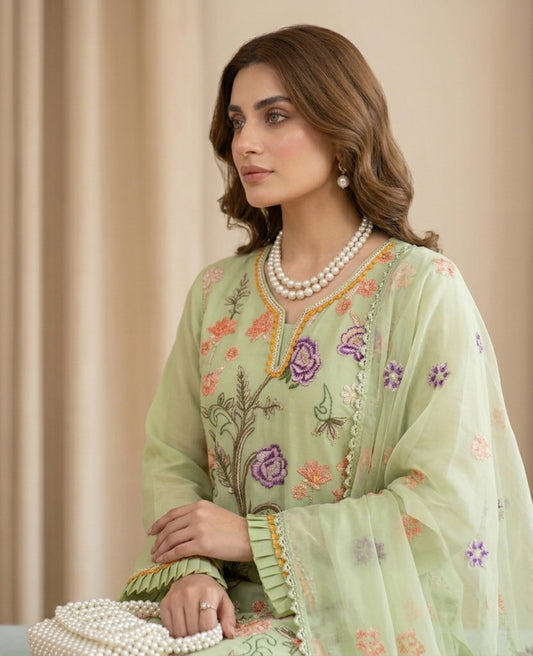 Elara Meher – Organza 3PC