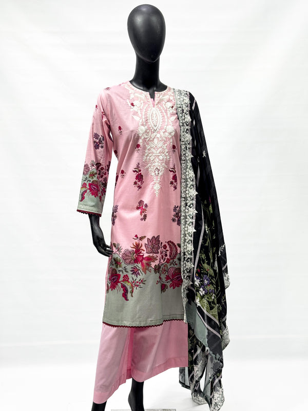 3PC Lawn Embroidery AP - 362