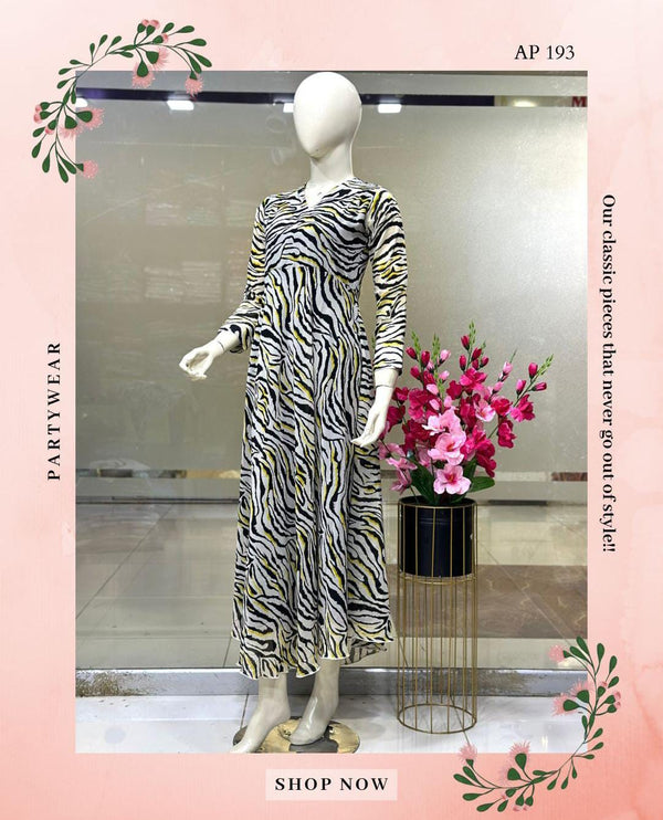 Printed Chiffon Maxi AP-208