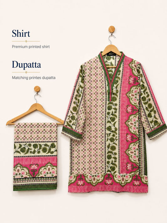 Hania Charm - Shirt & Dupatta