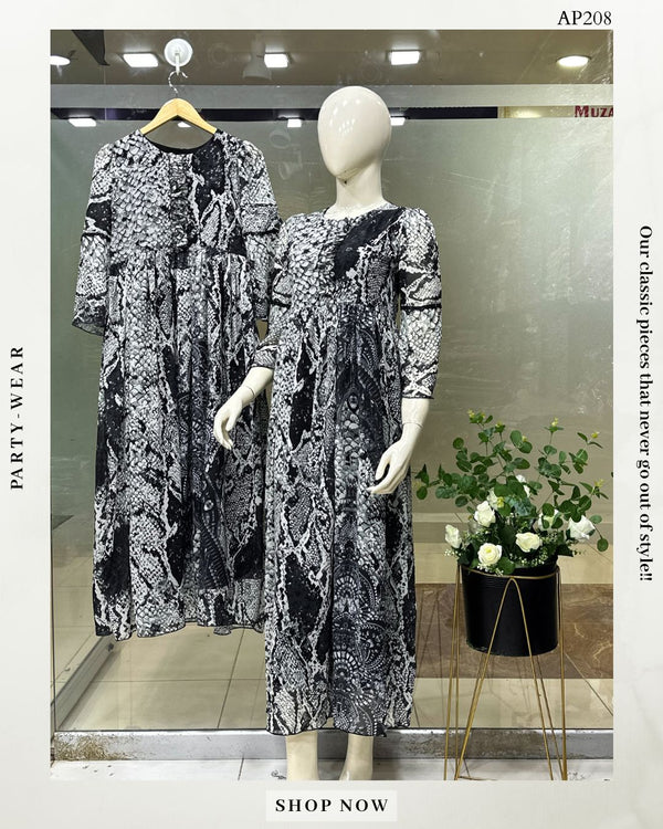 Printed Chiffon Maxi AP-208