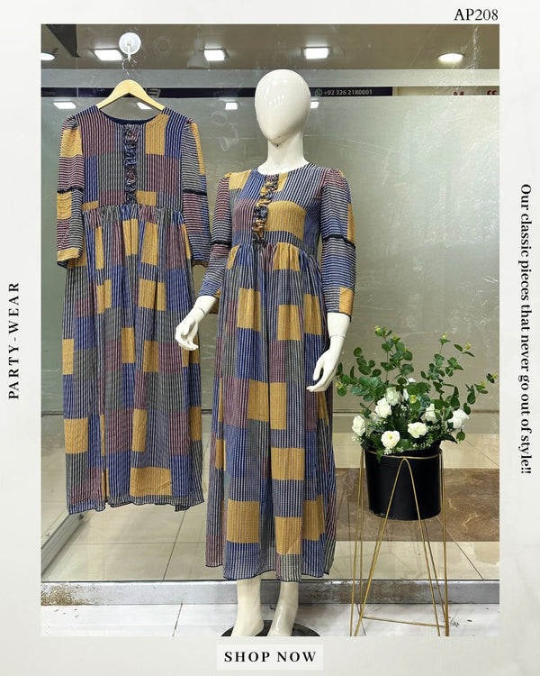 Printed Chiffon Maxi AP-208