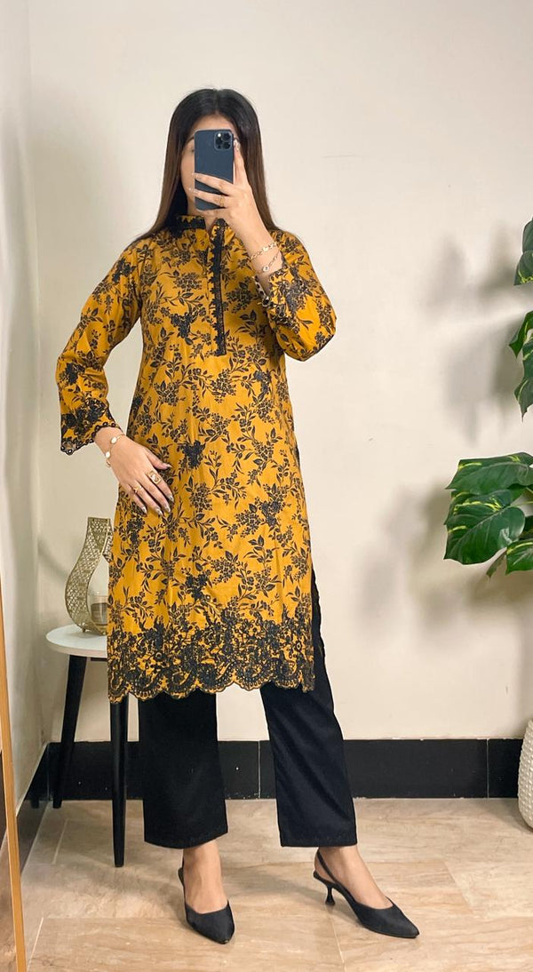 2PC Printed Lawn Embroidery AP – 354