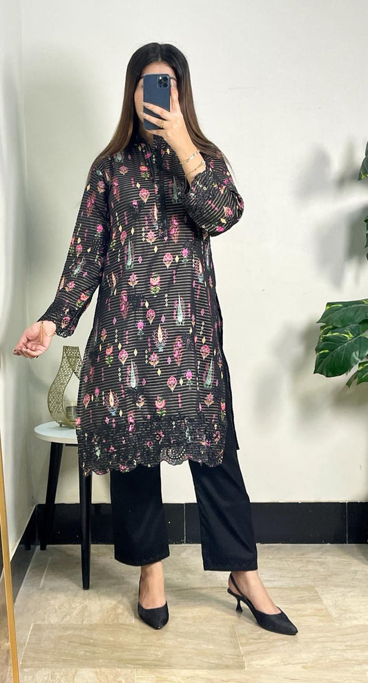 2PC Printed Lawn Embroidery AP – 354