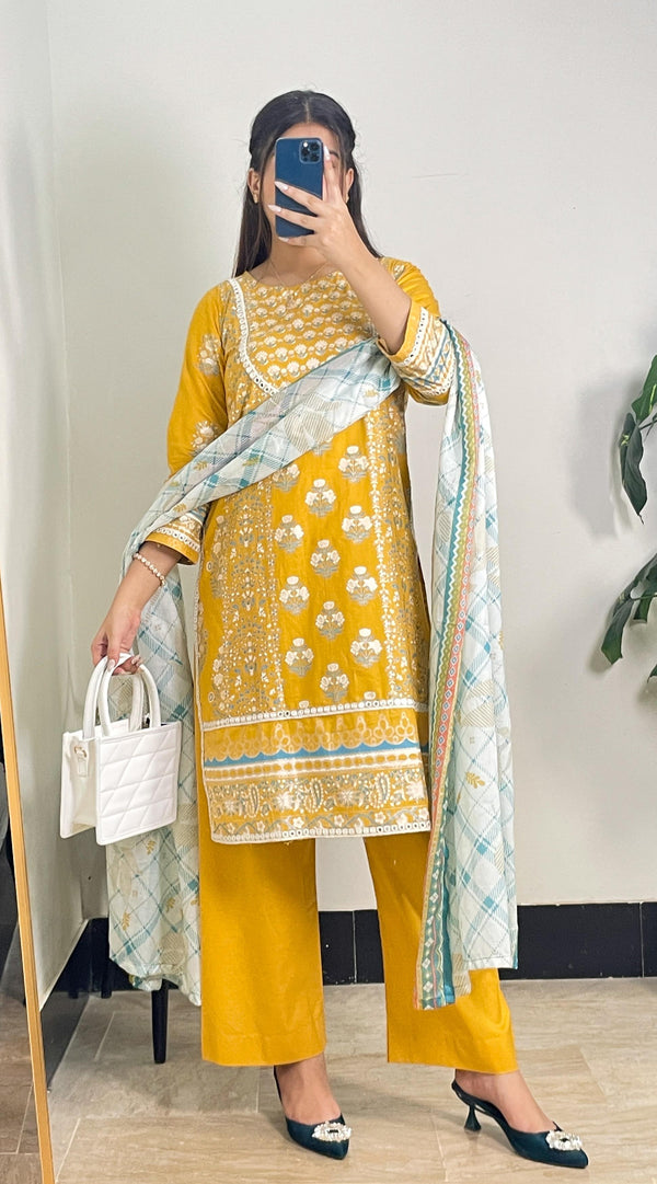3PC Lawn Printed AP – 359