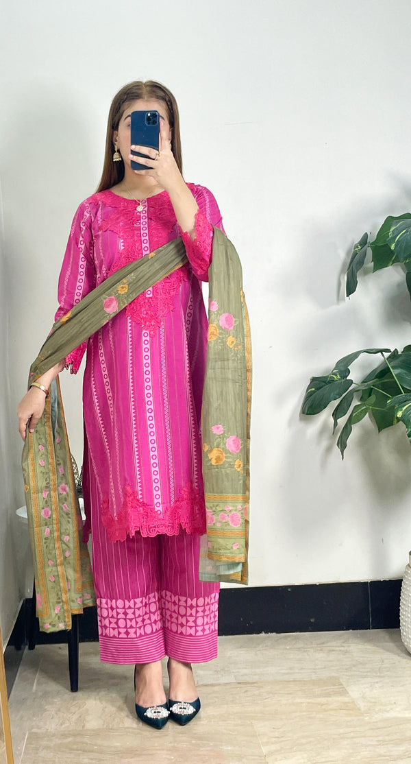 3PC Lawn Printed AP – 360