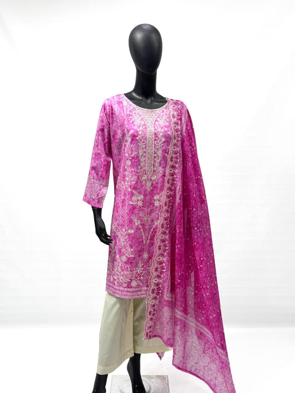 3PC Lawn Embroidery AP - 363