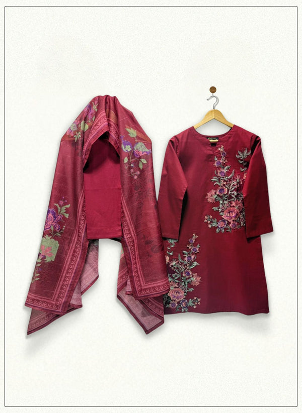 3PC Embroidery Cotton AP-369